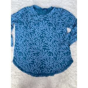 Fresh Produce Women’s Sz. L Blue 3/4 Tunic Style Top. Exc. Quality & Cond